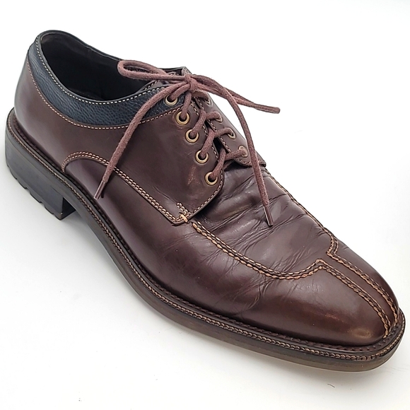 COLE HAAN RARE sz10 Country GOISER NORWEGIAN Split Toe Derby Oxford - Picture 1 of 12